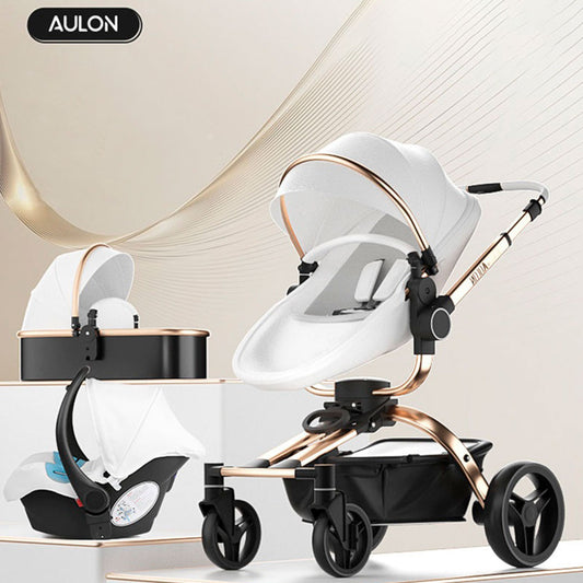 Coche AULON 360° con Portabebé, coche europeo, AULON MAX, coche 3 en 1 para bebés - Aulon