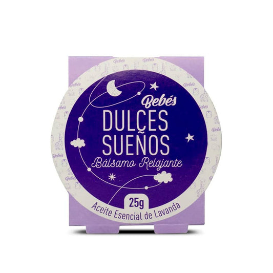 Bálsamo para bebés Dulces Sueños, bálsamo relajante hecho de ingredientes naturales, de olores suaves y multiples beneficios, en presentación de 25g - cero