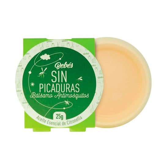 Bálsamo para bebés Sin Picaduras, bálsamo antimosquitos hecho de ingredientes naturales, de olores suaves y multiples beneficios, en presentación de 25g - cero