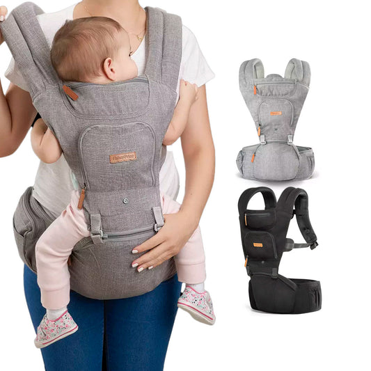 Cargador para bebé tipo canguro ergonómico, Portabebés para recién nacido con asiento para la cadera - Fisher Price
