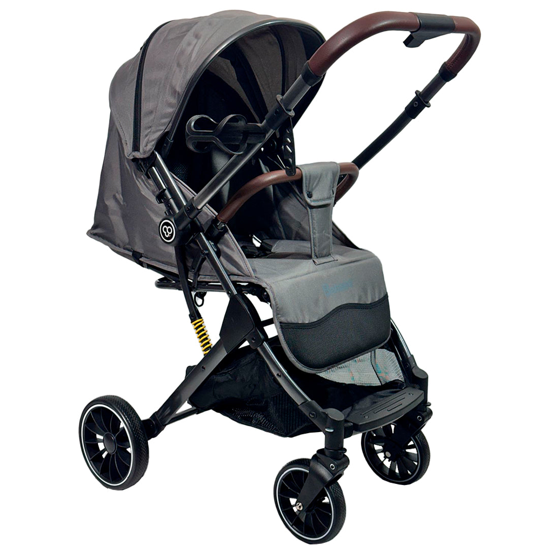 Coche paseador plegable tipo maleta, compacto y ligero ideal para viajes, con tela transpirable y respaldo ajustable - Bebisso