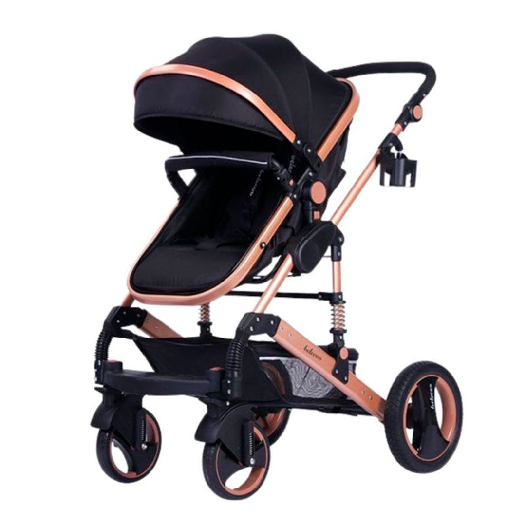 Coche 2 en 1 estilo moisés para bebés, coche con cuna moisés y adaptable a paseador, con sistema de plegado compacto y liviano - Belecoo