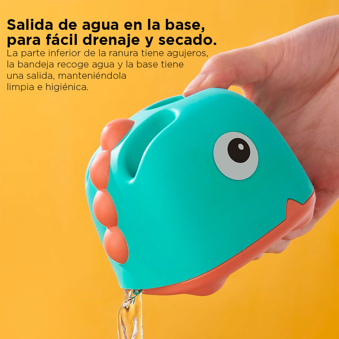 Juego de cepillos con soporte para teteros y accesorios, set de aseo para biberones 3 en 1 fácil de limpiar y secar, hecho en silicona de grado alimentario y 100% libre de BPA