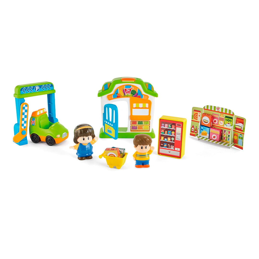 Juego interactivo Mercadito, interactivo multiactividad con figuritas