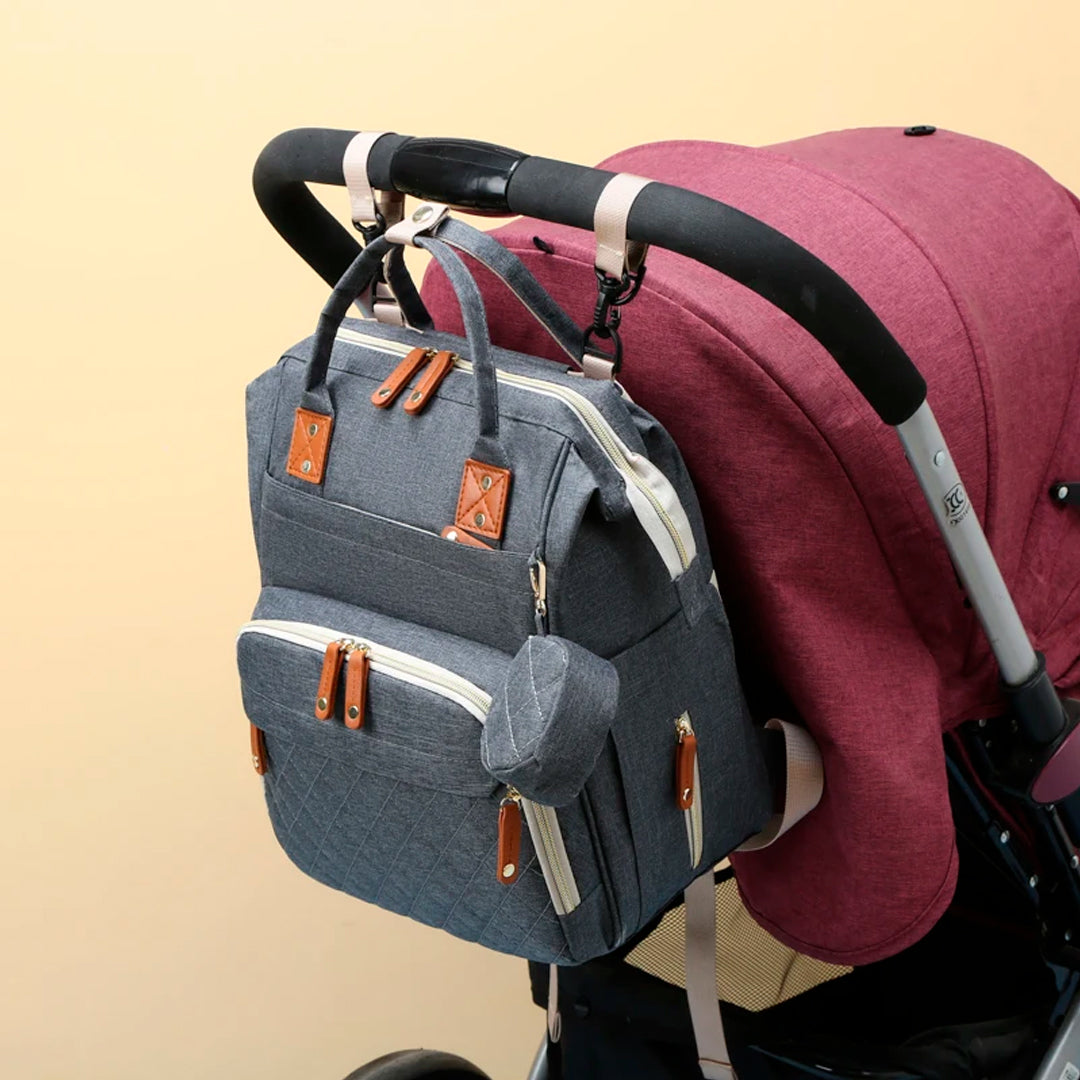 Pañalera morral premium para bebés, multifuncional y con monedero