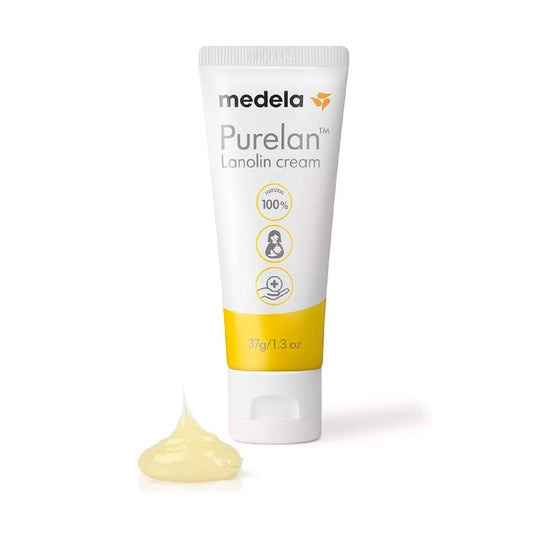 Crema de lanolina Purelan para pezones, de un solo ingrediente 100% natural sin aditivos ni fragancia añadida, dermatológicamente probada - Medela