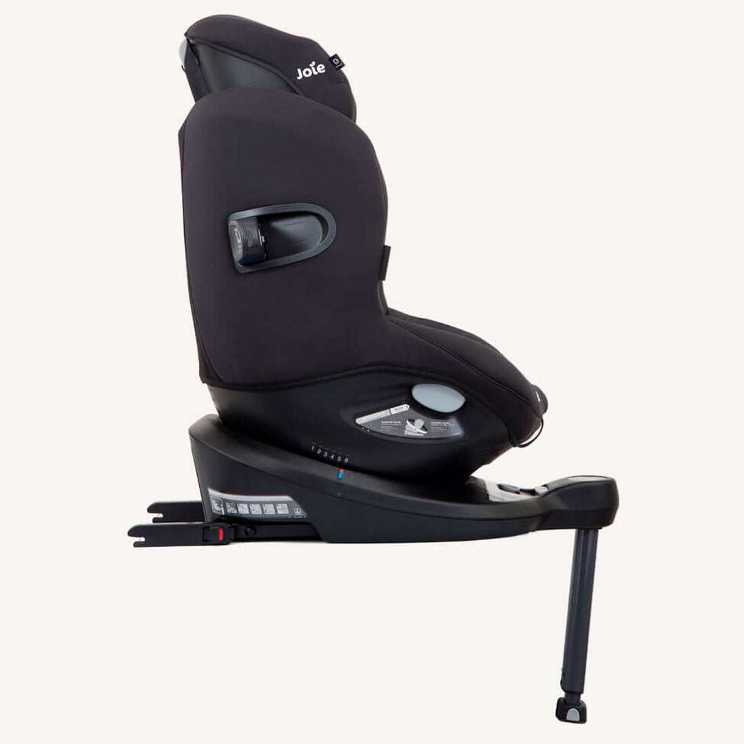 Silla de seguridad para carro Spin 360 E, con base para piso, rotación 360°, reclinación ajustable y un arnés de seguridad de 5 puntos, con norma ECE R/129 /03 y sistema ISOFIX - Joie