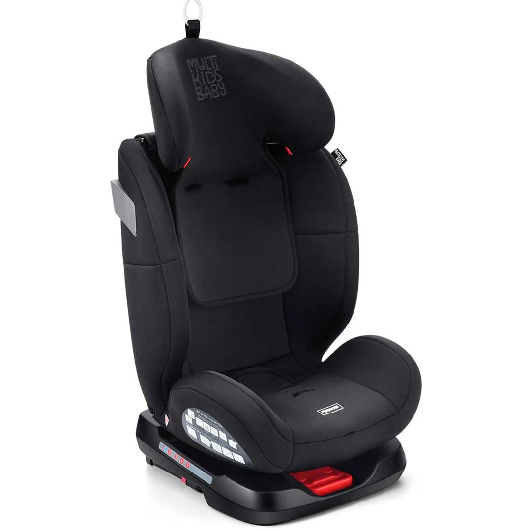 Silla de seguridad para carro Artemis 360°, cuenta con certificación Isofix 0-36 Kgs, con ajustes para adaptarse al crecimiento del bebé - MultiKids