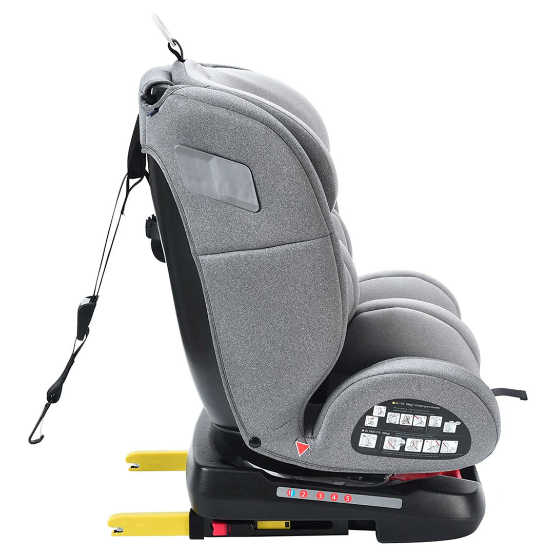 Silla de seguridad para carro Artemis 360°, cuenta con certificación Isofix 0-36 Kgs, con ajustes para adaptarse al crecimiento del bebé - MultiKids