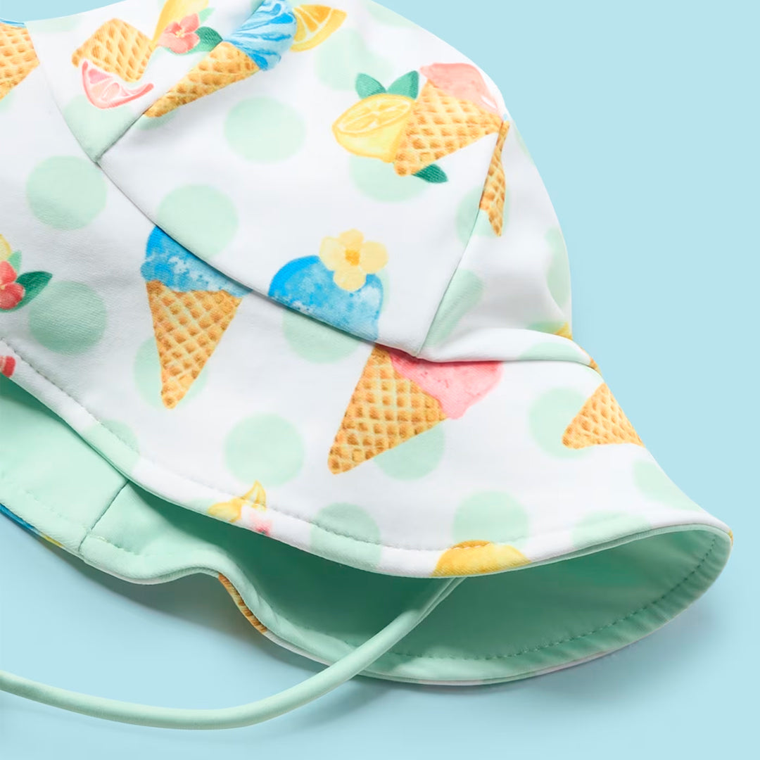 Vestido de baño con diseño de conos de helado, con gorro - Mayoral